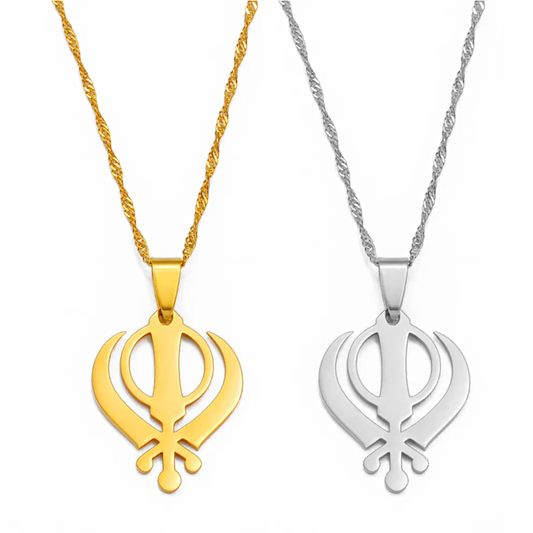 Khanda Sikh Symbol Pendant Necklace
