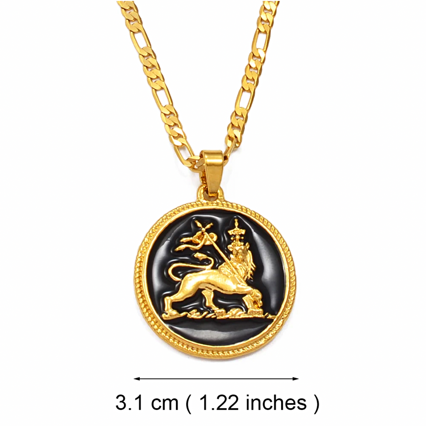 Ethiopia Lion of Judah Pendant Necklace